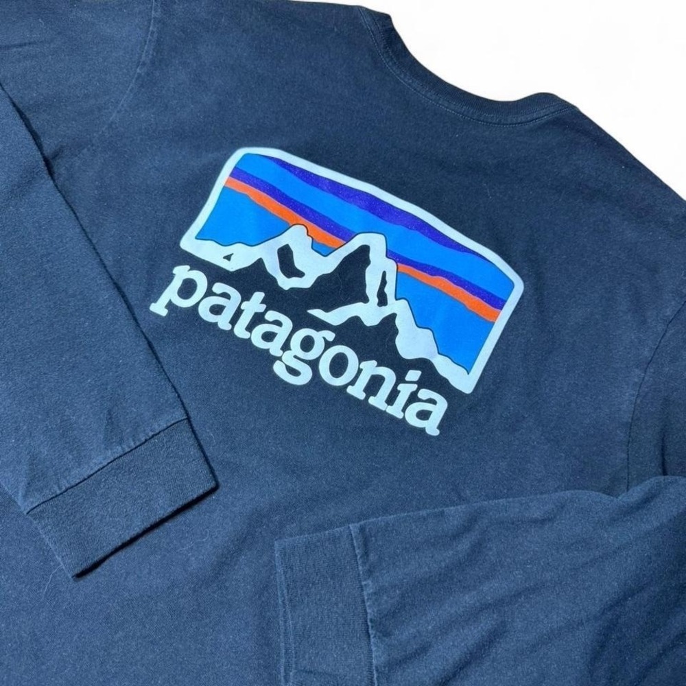 Patagonia Graphic long sleeve T-Shirt Regular Fit Mens Small Utility Outdoor